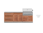 NewAge Outdoor Kitchens Stainless-Steel 3-Piece Cabinet Set with Drawer, Split and Grill Cabinet-67228-Garage Giant 