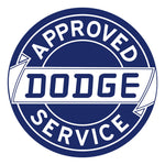PERGL Dodge Approved Service 36-Inch Metal Sign-36-MS-DOD-Garage Giant 