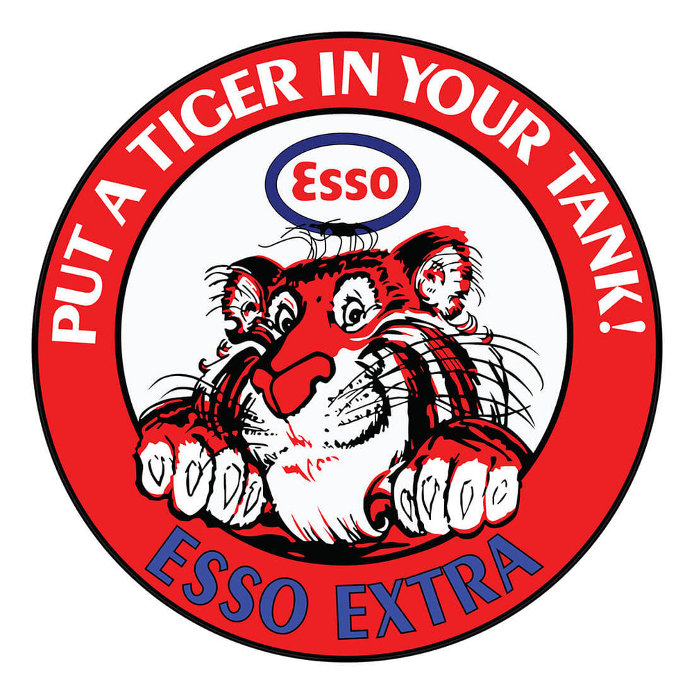 PERGL Esso Extra 36-Inch Metal Sign-36-MS-ESE-Garage Giant