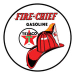 PERGL Texaco Fire Chief Gasoline 36-Inch Metal Sign-36-MS-FCG-Garage Giant 