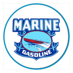 PERGL Marine Gasoline 36-Inch Metal Sign-36-MS-MAG-Garage Giant 