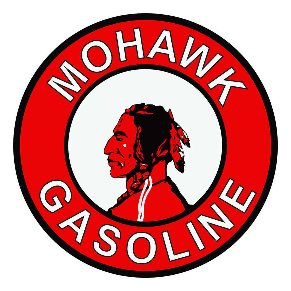 PERGL Mohawk Gasoline 36-Inch Metal Sign-36-MS-MGAS-Garage Giant