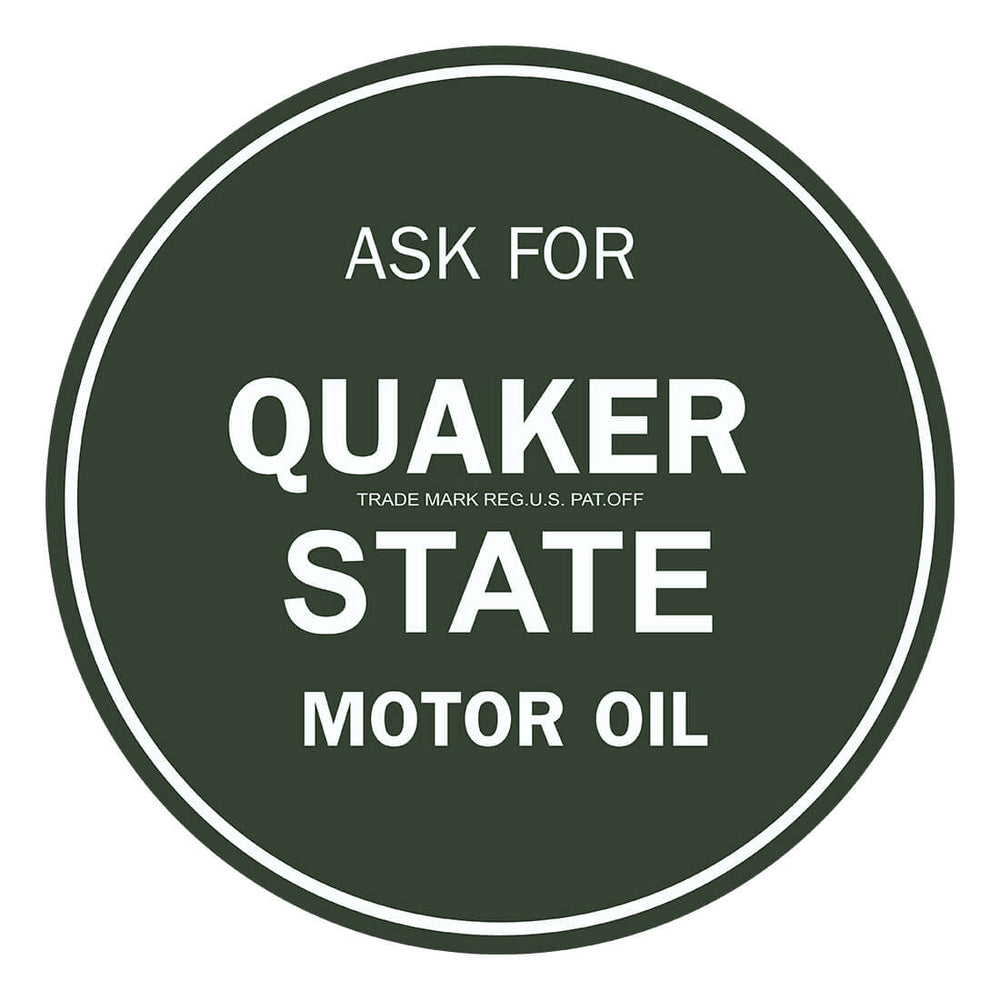 PERGL Quaker State Motor Oil 36-Inch Metal Sign-36-MS-QUAS-Garage Giant