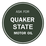 PERGL Quaker State Motor Oil 36-Inch Metal Sign-36-MS-QUAS-Garage Giant 