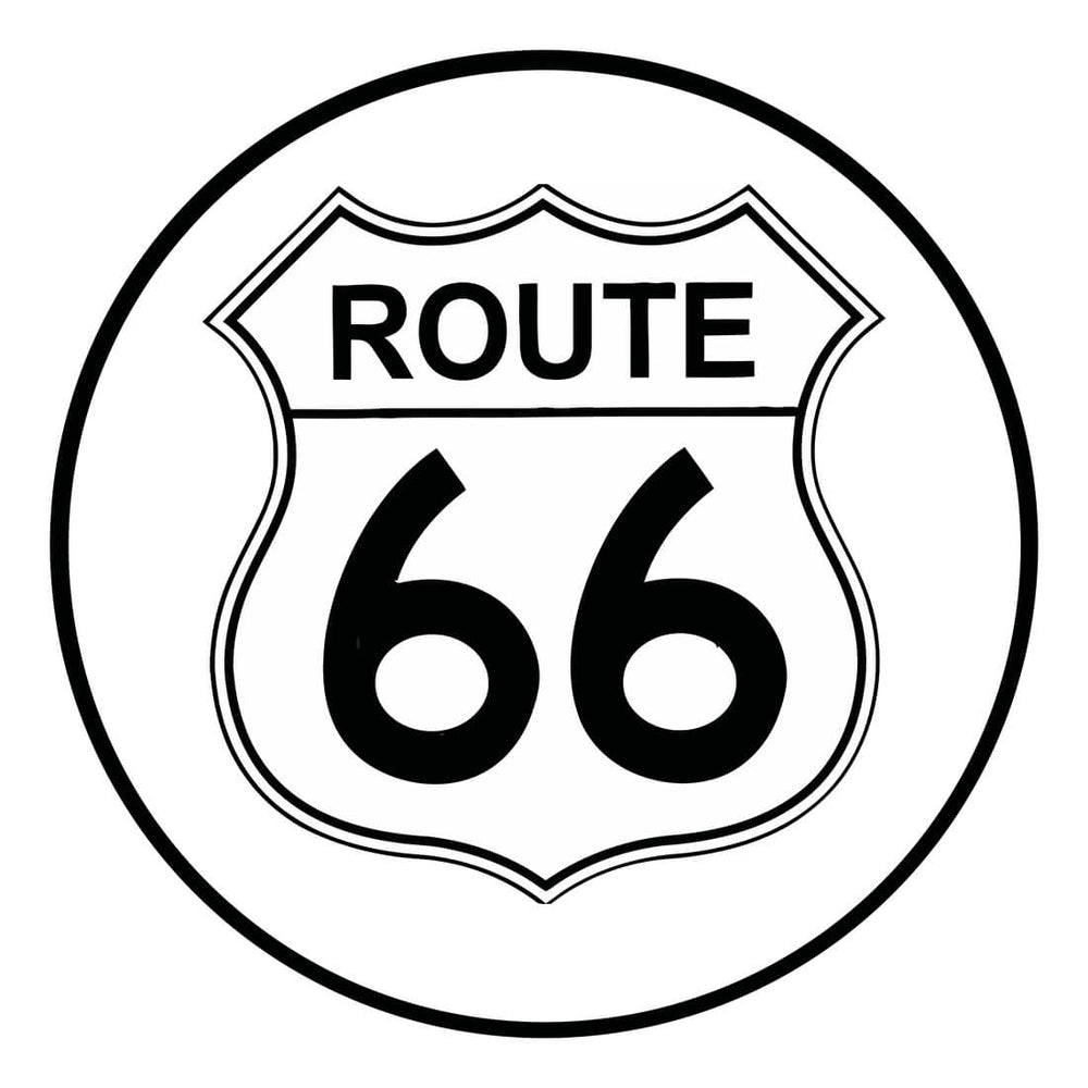 PERGL Route 66 36-Inch Metal Sign-36-MS-R66-Garage Giant