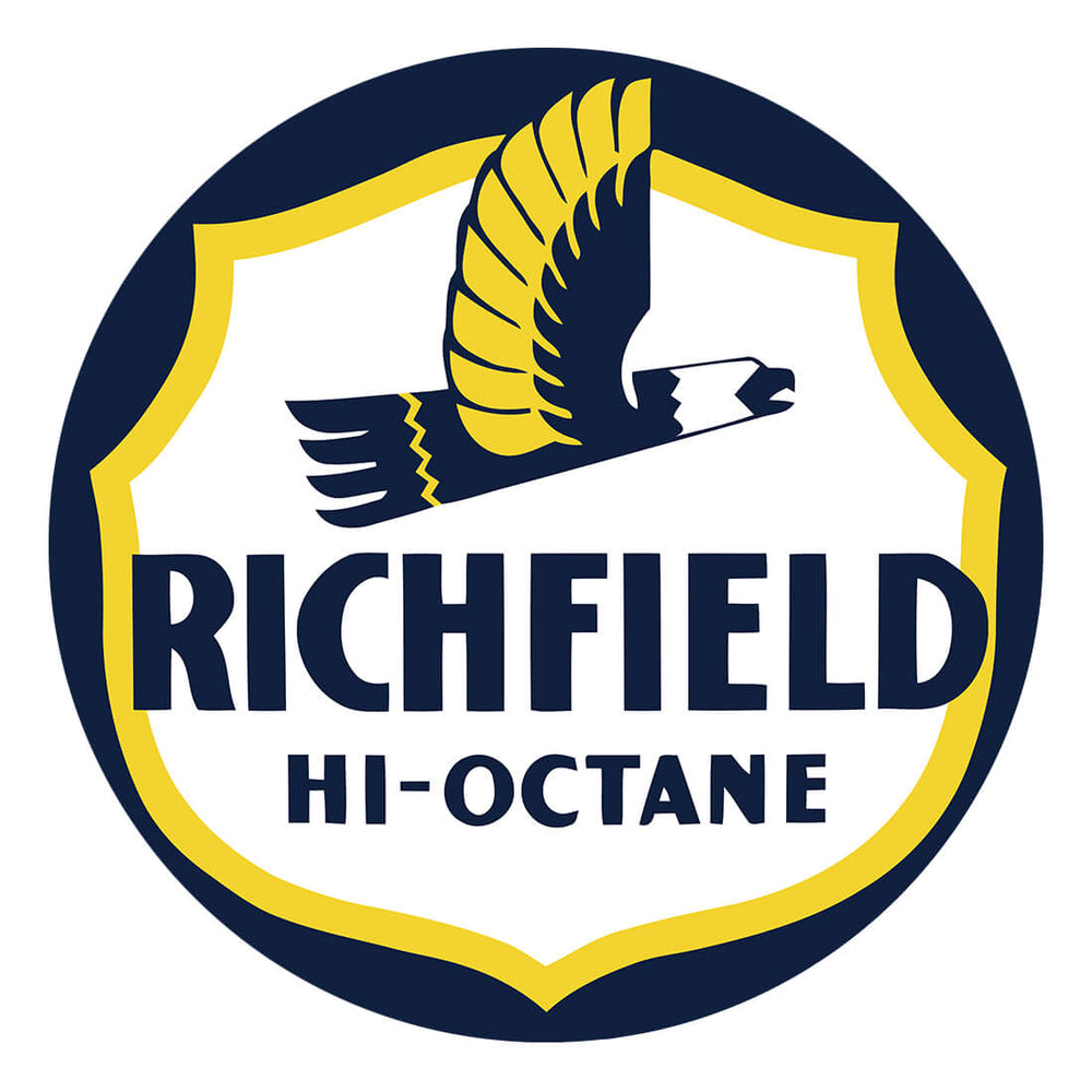PERGL Richfield Hi-Octane 36-Inch Metal Sign-36-MS-RICH-Garage Giant