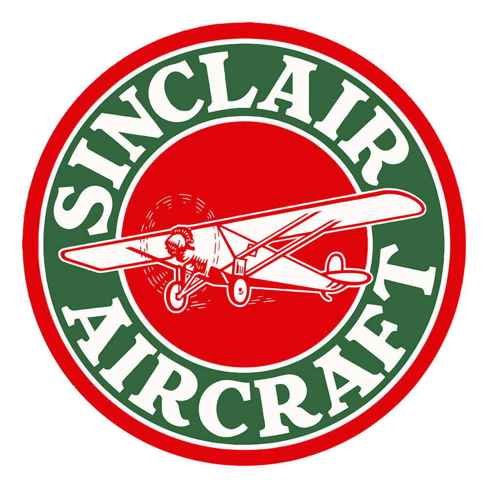 PERGL Sinclair Aircraft 36-Inch Metal Sign-36-MS-SINC-Garage Giant