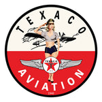 PERGL Texaco Aviation 36-Inch Metal Sign-36-MS-TEXA-Garage Giant 