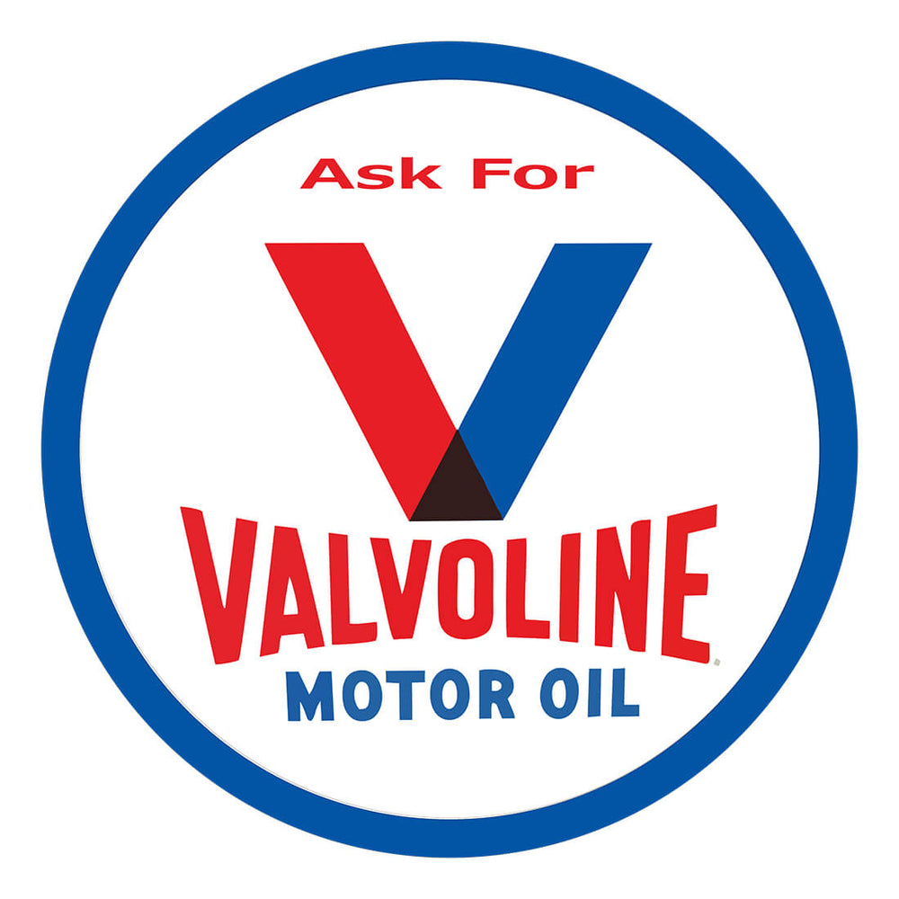 PERGL Valvoline Motor Oil 36-Inch Metal Sign-36-MS-VAL-Garage Giant