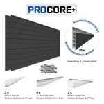 Proslat PROCORE+ Carbon Fiber Slatwall Ultimate Bundle-37009K-Garage Giant 
