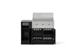 NewAge Outdoor Kitchens Outdoor Grill Island Aluminum 3-Piece Cabinet Set with Sink, Grill Cabinet, and Performance Grill 