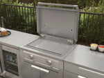 NewAge Outdoor Kitchens Stainless-Steel 5-Piece Cabinet Set with Sink, Bar, Grill Cabinet, Platinum Griddle and Countertop-74965-Garage Giant 