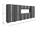 NewAge Garage Cabinets Bold Series 10-Piece Cabinet Set with 36 in. RTA Lockers-73037-Garage Giant 