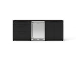 NewAge Outdoor Kitchens Stainless Steel 5-Piece Cabinet Set with 3-Drawer, 2-Door Cabinet, Countertops and Fridge-73856-Garage Giant 