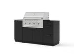 NewAge Outdoor Kitchens Outdoor Grill Island Stainless-Steel 5-Piece Cabinet Set with Sink, 3 Drawer, Grill Cabinet, Performance Grill and Stainless Steel Countertop - (Liquid Propane) | Garage Giant 