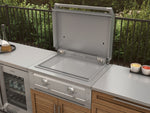 NewAge Outdoor Kitchens Stainless Steel Louvered Doors 6-Piece Cabinet Set with 3 Drawer, Grill Cabinet, Platinum Griddle, Grill and Countertop-75150-Garage Giant 