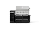 NewAge Outdoor Kitchens Outdoor Grill Island Stainless-Steel 3-Piece Cabinet Set with Sink, Grill Cabinet, and Platinum Grill 