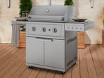 NewAge Outdoor Kitchens NewAge Classic Stainless Steel Gas 33" Grill Cart-66958-Garage Giant 
