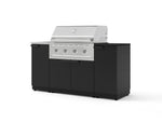 NewAge Outdoor Kitchens Outdoor Grill Island Stainless-Steel 5-Piece Cabinet Set with Sink, 1 Door, Grill Cabinet, Performance Grill and Stainless Steel Countertop - (Liquid Propane) | Garage Giant 