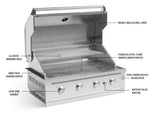 NewAge Outdoor Kitchens Aluminum 2-Piece Cabinet Set with Grill Cabinet and Performance Grill-74802-Garage Giant 