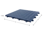 NewAge Garage Flooring Diamond Pattern Polypropylene Garage Flooring Tiles 400 sq. ft. Flooring Bundle - NewAge Blue 