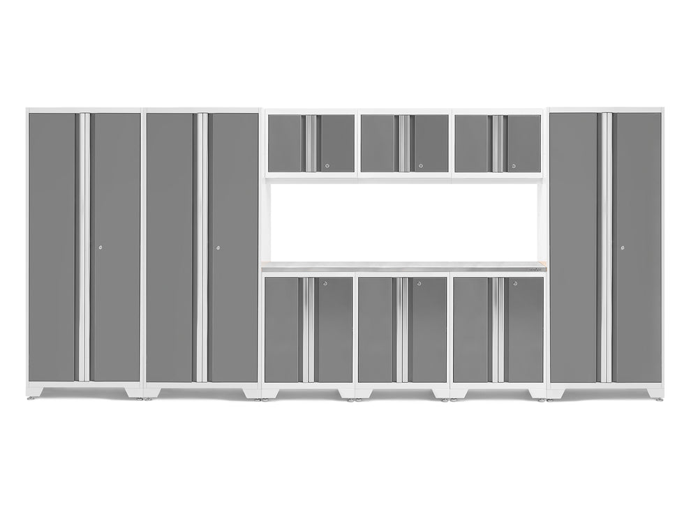 NewAge Garage Cabinets Bold Series 10-Piece Cabinet Set with 30 in. RTA Lockers-73021-Garage Giant