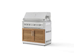 NewAge Outdoor Kitchens Stainless Steel 2-Piece Cabinet set with Grill Cabinet and Platinum Grill-72962-Garage Giant 