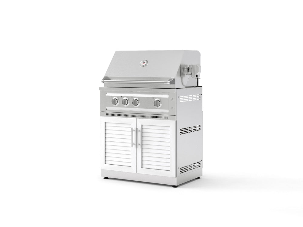 NewAge Outdoor Kitchens Stainless Steel 2-Piece Cabinet set with Grill Cabinet and Platinum Grill-72924-Garage Giant