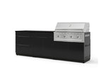 NewAge Outdoor Kitchens Aluminum 5-Piece Cabinet Set With 3 Drawer, Bar, Grill Cabinet, Performance Grill and Countertop-73305-Garage Giant 