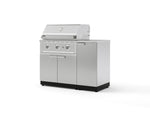 NewAge Outdoor Kitchens Outdoor Grill Island Stainless-Steel 4-Piece Cabinet Set with 1 Door, Grill Cabinet, Performance Grill and Countertop | 73884 