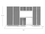 NewAge Garage Cabinets Bold Series 6-Piece Cabinet Set with 48 in. RTA Locker-55247-Garage Giant 