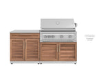 NewAge Outdoor Kitchens Stainless Steel 2-Piece Cabinet set with Bar and Grill Cabinet-67618-Garage Giant 