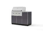 NewAge Outdoor Kitchens Outdoor Grill Island Aluminum 4-Piece Cabinet Set with 1 Door, Grill Cabinet, Performance Grill and Countertop | 73875 
