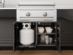 NewAge Outdoor Kitchens Classic Series 4-Piece Griddle Island · Aluminum · Tempered Glass Door · Platinum Griddle 