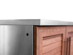 NewAge Outdoor Kitchens Stainless Steel 5-Piece Cabinet Set with 3-Drawer, 2-Door Cabinet, Countertops and Fridge-67586-Garage Giant 