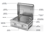 NewAge Outdoor Kitchens Classic Series 4-Piece Griddle Island · Aluminum · Tempered Glass Door · Platinum Griddle 