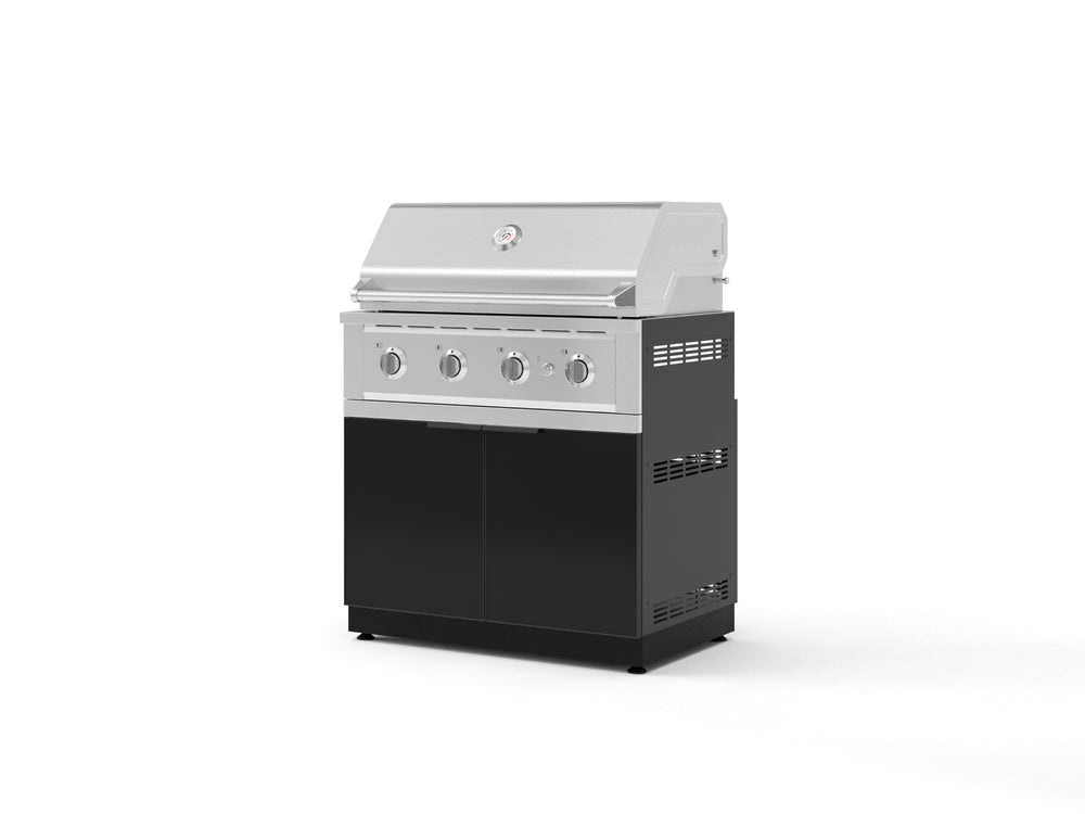 NewAge Outdoor Kitchens Aluminum 2-Piece Cabinet Set with Grill Cabinet and Performance Grill-74789-Garage Giant