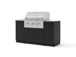 NewAge Outdoor Kitchens Outdoor Grill Island Stainless-Steel 5-Piece Cabinet Set with Sink, 3 Drawer, Grill Cabinet, Performance Grill and Stainless Steel Countertop - (Natural Gas) | Garage Giant 
