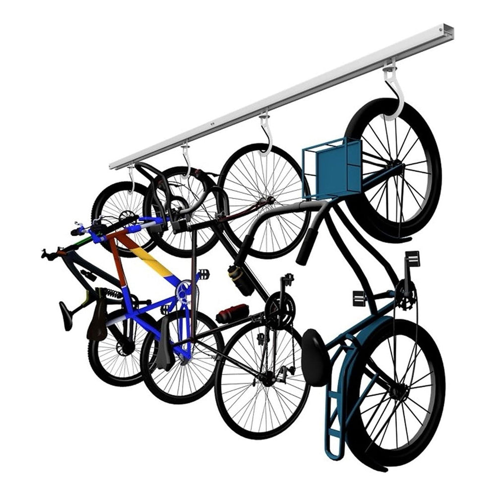 Ceiling Sam Bike Slide Pro with 8 Hooks-CS-BKSP-8-Garage Giant