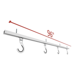 Ceiling Sam Bike Slide Pro with 8 Hooks-CS-BKSP-8-Garage Giant 