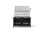 NewAge Outdoor Kitchens Stainless Steel 2-Piece Cabinet set with Casters Grill Cabinet and Platinum Grill-72904-Garage Giant 