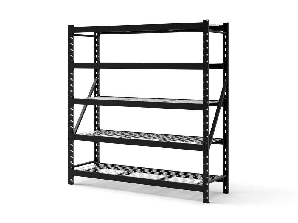 NewAge Garage Cabinets 5-Tier Adjustable Heavy-Duty Steel Garage Shelving Rack