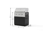 NewAge Outdoor Kitchens Stainless Steel 2-Piece Cabinet set with Grill Cabinet and Performance Grill-72894-Garage Giant 