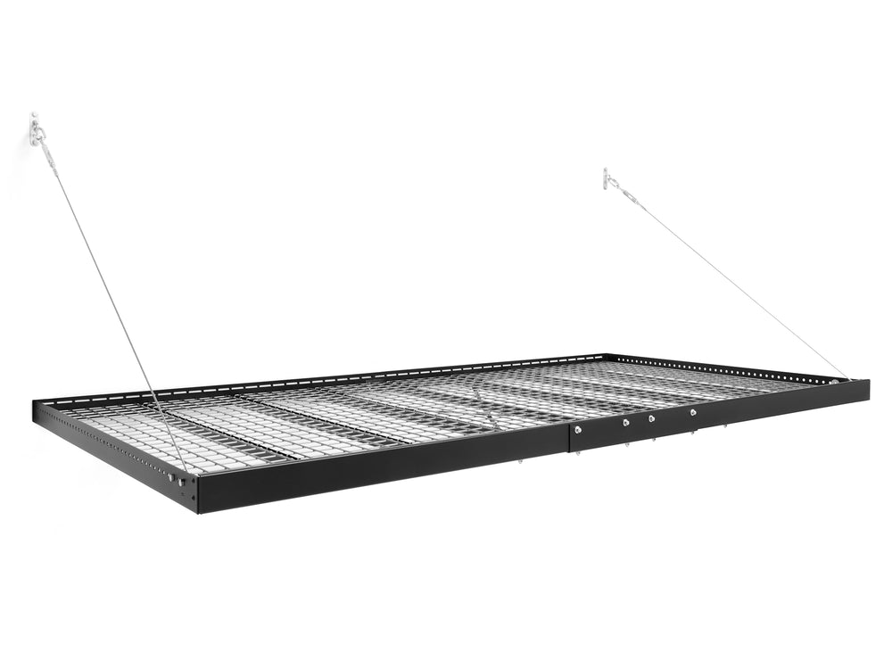 NewAge Garage Cabinets Pro Series 4ft. X 8ft. Wall Mounted Steel Shelf 2.0 in Black-40800-Garage Giant