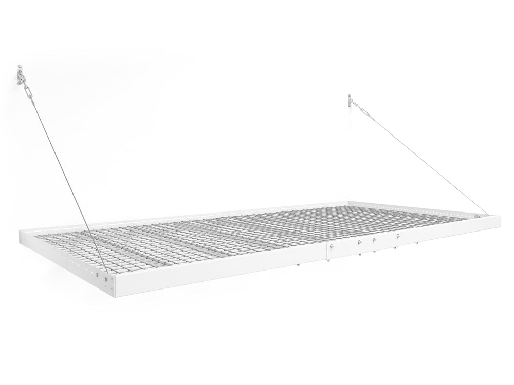 NewAge Garage Cabinets Pro Series 4ft. X 8ft. Wall Mounted Steel Shelf 2.0 in White-40801-Garage Giant