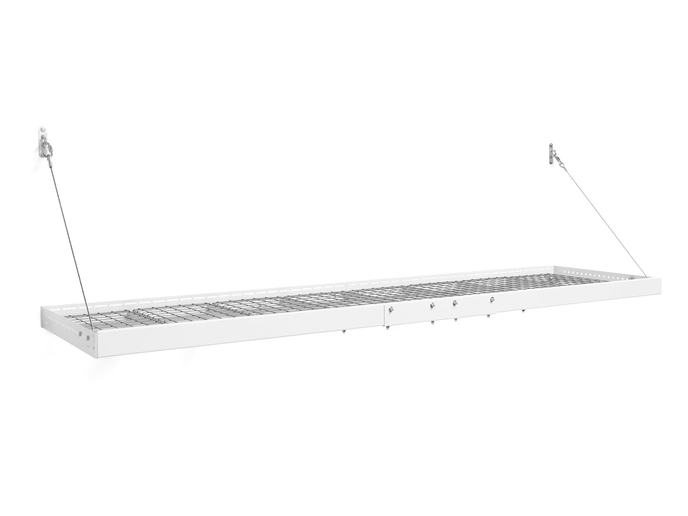 NewAge Garage Cabinets Pro Series 2ft. X 8ft. Wall Mounted Steel Shelf 2.0 in White-40803-Garage Giant