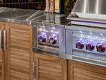 NewAge Outdoor Kitchens Outdoor Platinum Dual Side Burner-LP-66912-Garage Giant 