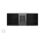 NewAge Outdoor Kitchens Aluminum 3-Piece Cabinet Set with 3-Drawer, 2-Door Cabinet, and Glass Door Fridge-71535-Garage Giant 