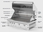 NewAge Outdoor Kitchens Outdoor Grill Island Stainless-Steel Louvered Doors 3-Piece Cabinet Set with Sink, Grill Cabinet and Platinum Grill-75293-Garage Giant 