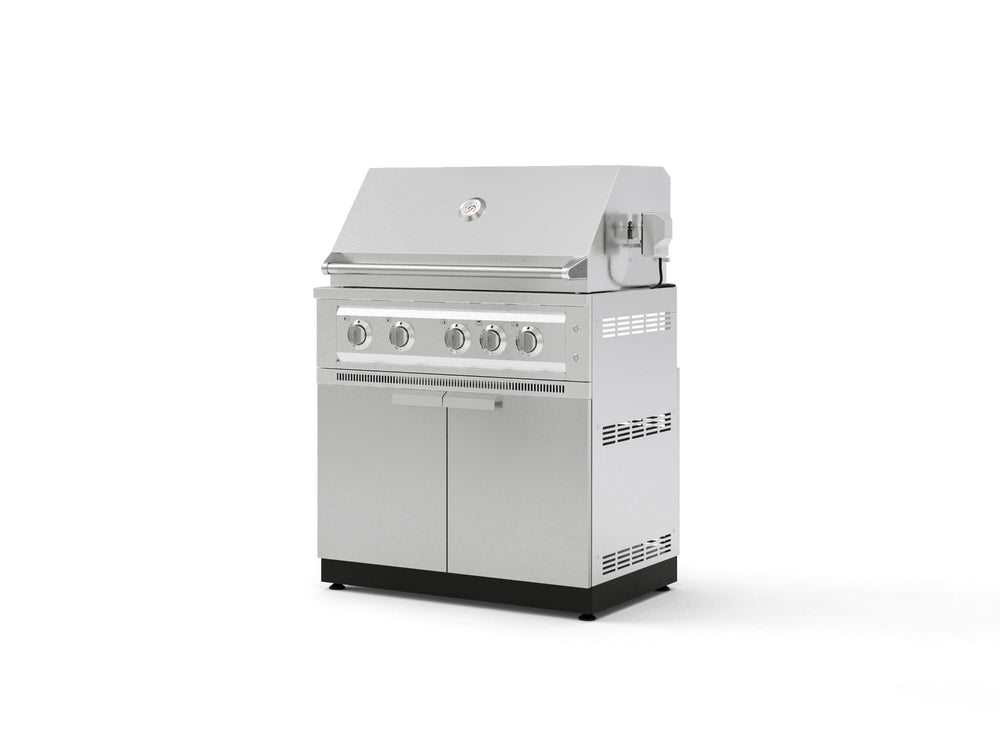 NewAge Outdoor Kitchens Stainless Steel 2-Piece Cabinet set with Grill Cabinet and Platinum Grill-74810-Garage Giant